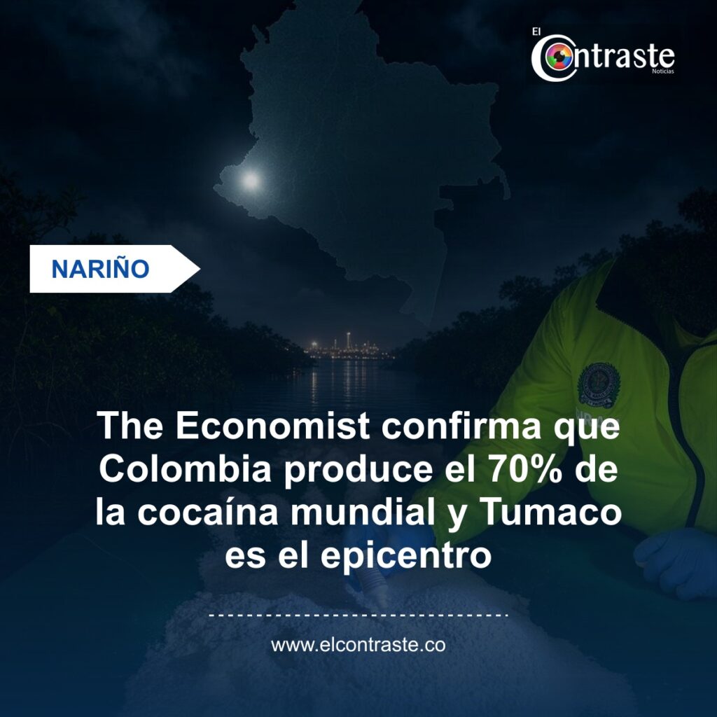The Economist confirma que Colombia produce el 70% de la cocaína mundial y Tumaco es el epicentro