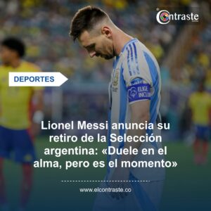 Lionel Messi anuncia su retiro de la Selección argentina: «Duele en el alma, pero es el momento»