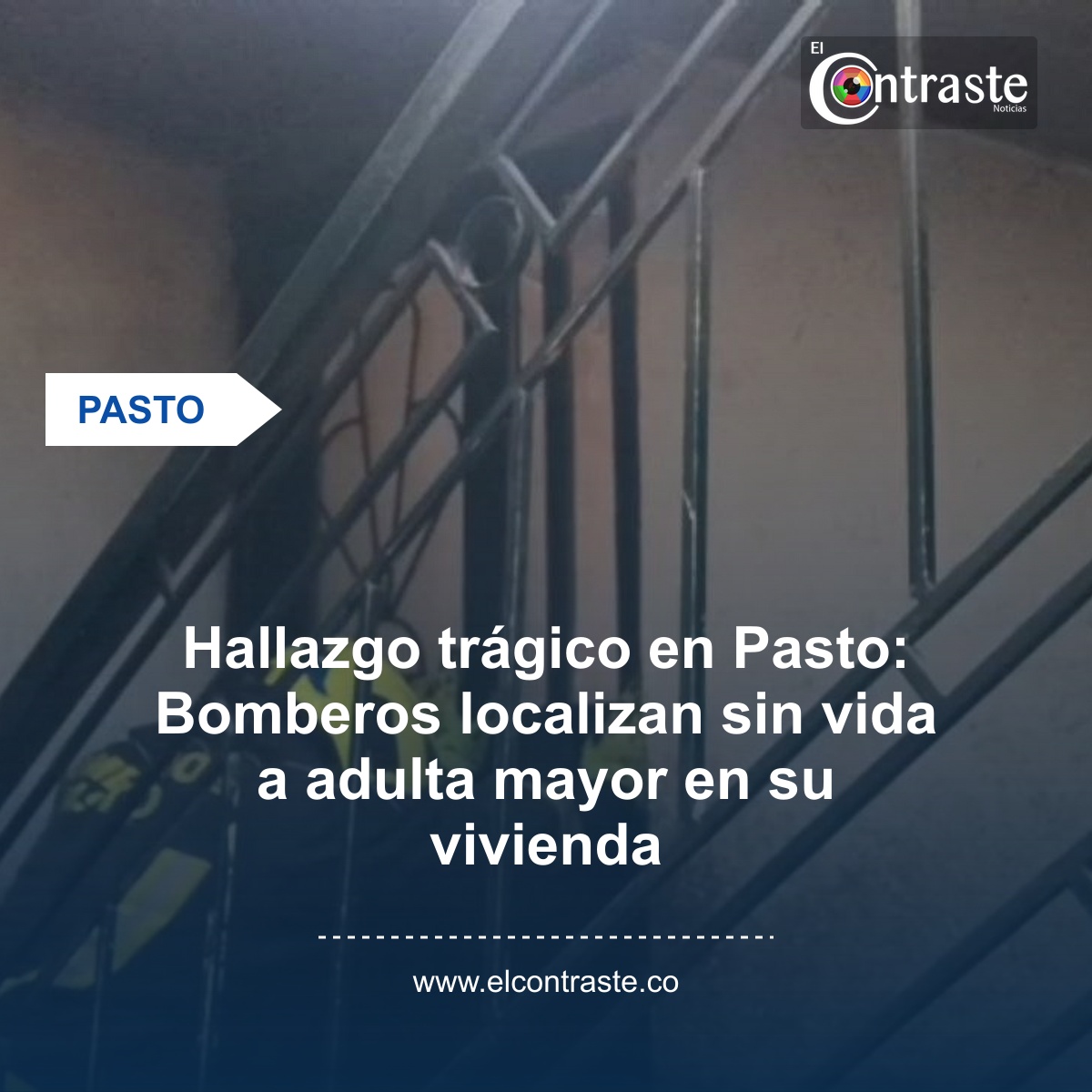 Hallazgo trágico en Pasto: Bomberos localizan sin vida a adulta mayor en su vivienda