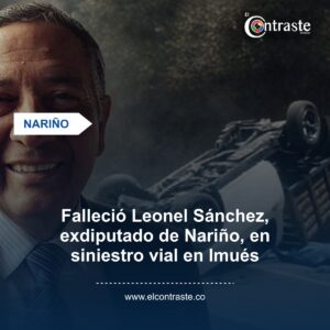 Falleció Leonel Sánchez, exdiputado de Nariño, en siniestro vial en Imués