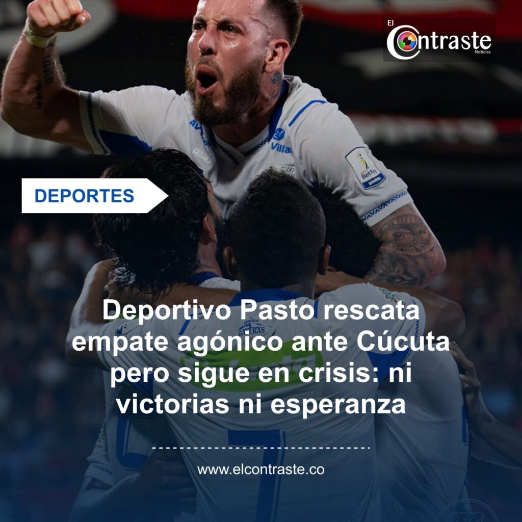Deportivo Pasto rescata empate agónico ante Cúcuta pero sigue en crisis: ni victorias ni esperanza