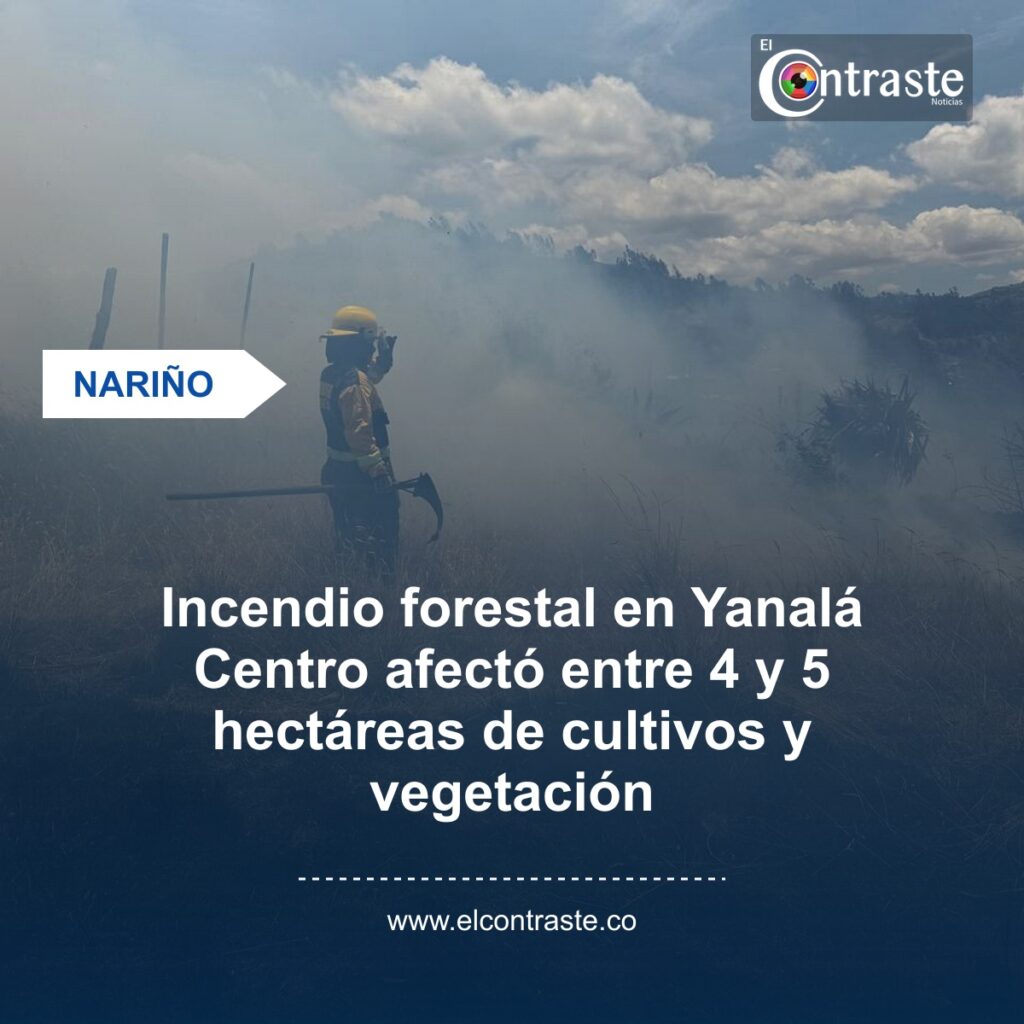 Incendio forestal en Yanalá Centro afectó entre 4 y 5 hectáreas de cultivos y vegetación