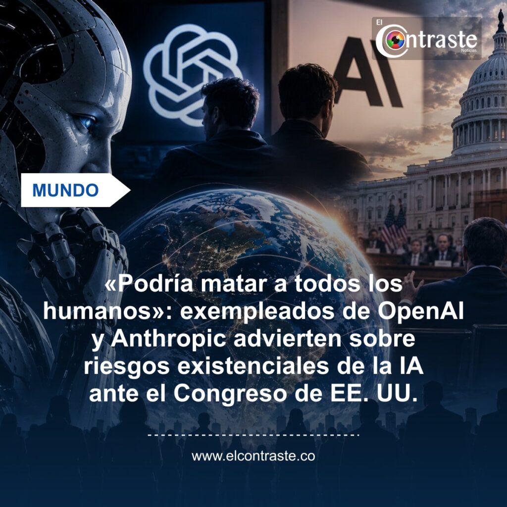«Podría matar a todos los humanos»: exempleados de OpenAI y Anthropic advierten sobre riesgos existenciales de la IA ante el Congreso de EE. UU.