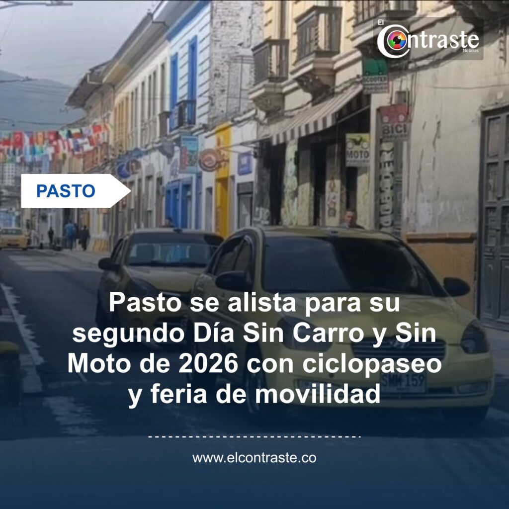 Pasto se alista para su segundo Día Sin Carro y Sin Moto de 2026 con ciclopaseo y feria de movilidad