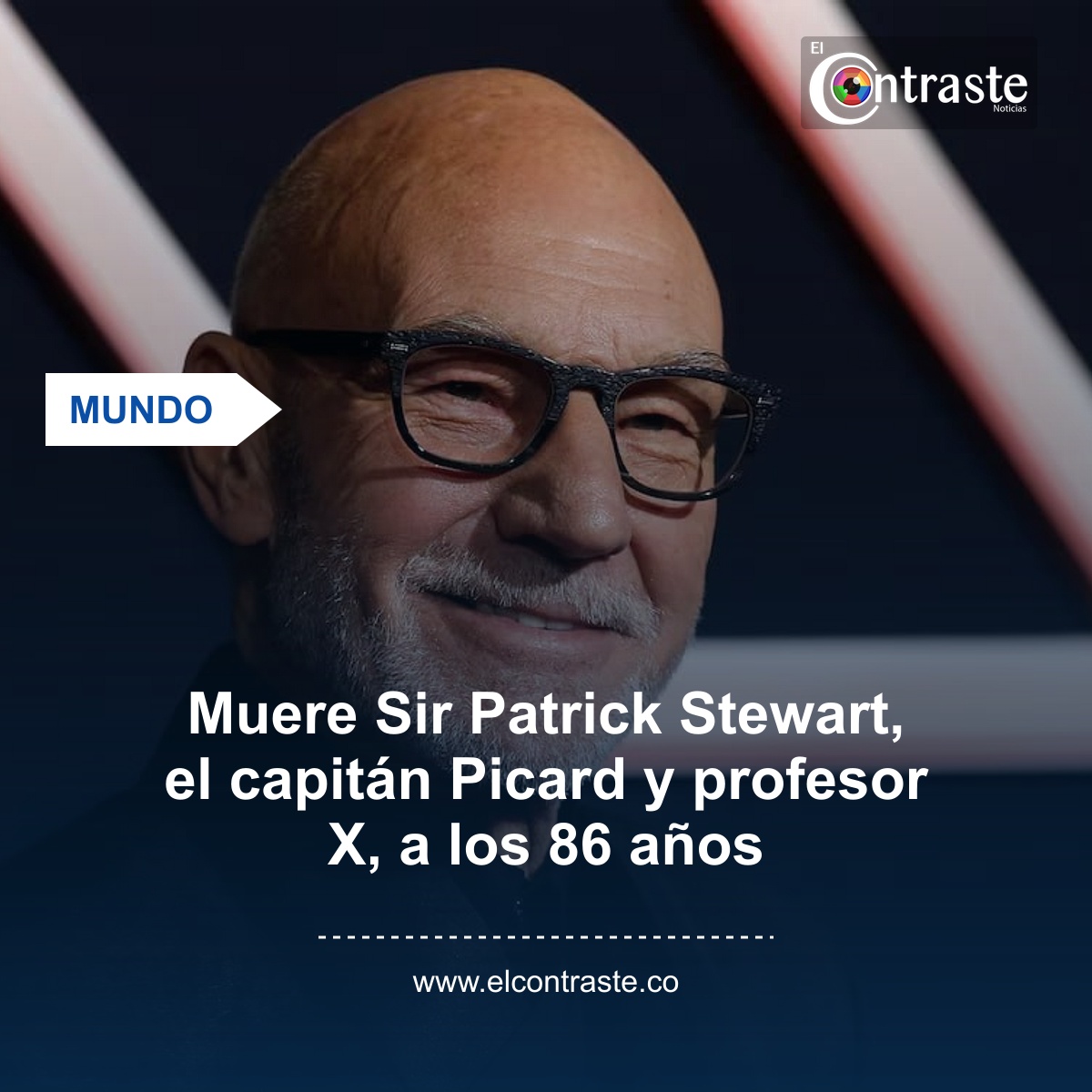 Muere Sir Patrick Stewart, el capitán Picard y profesor X, a los 86 años