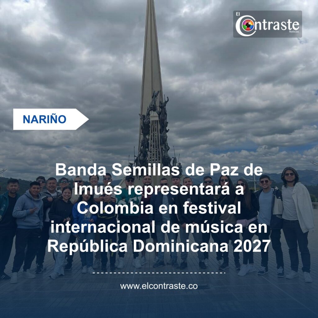 Banda Semillas de Paz de Imués representará a Colombia en festival internacional de música en República Dominicana 2027