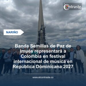 Banda Semillas de Paz de Imués representará a Colombia en festival internacional de música en República Dominicana 2027