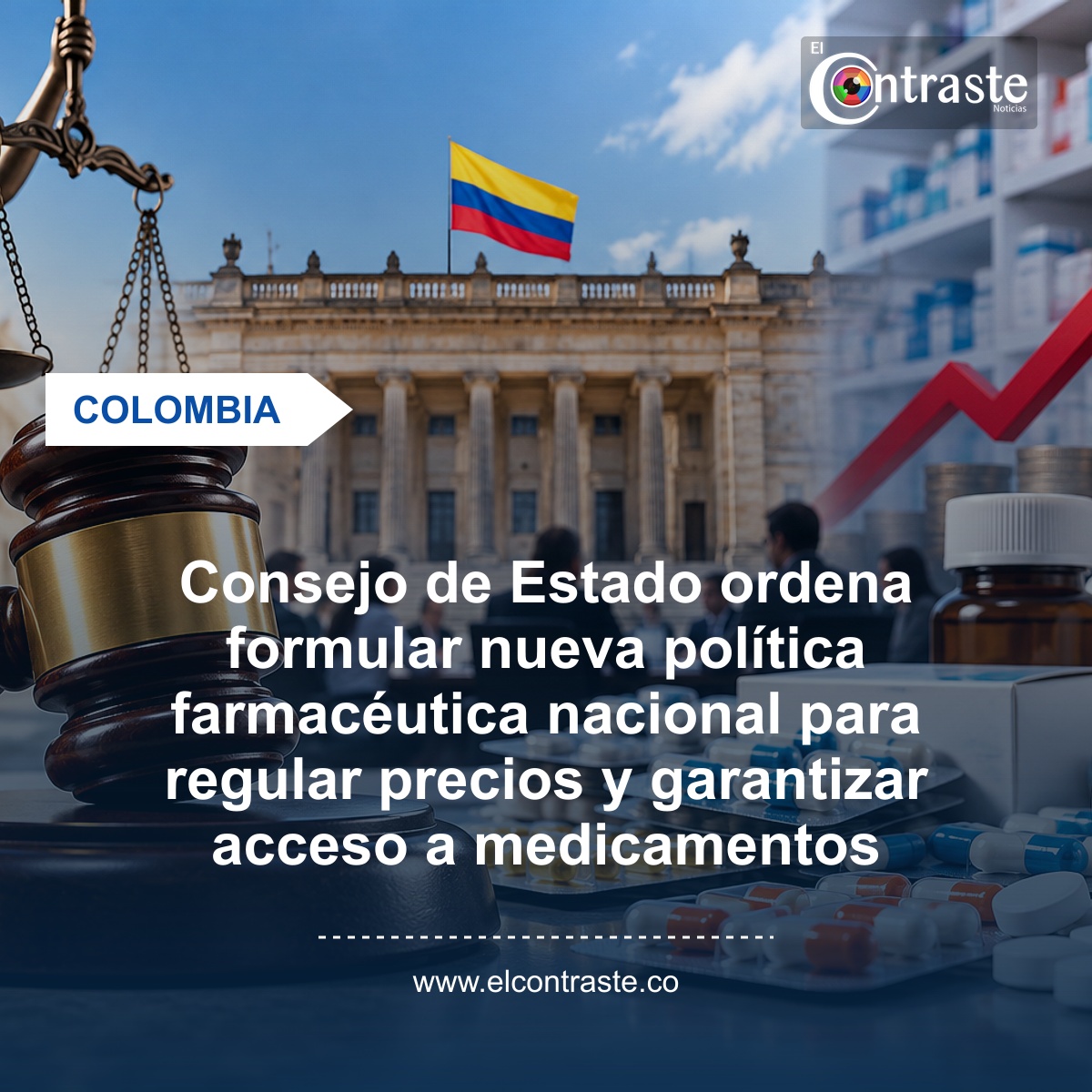 Consejo de Estado ordena formular nueva política farmacéutica nacional para regular precios y garantizar acceso a medicamentos