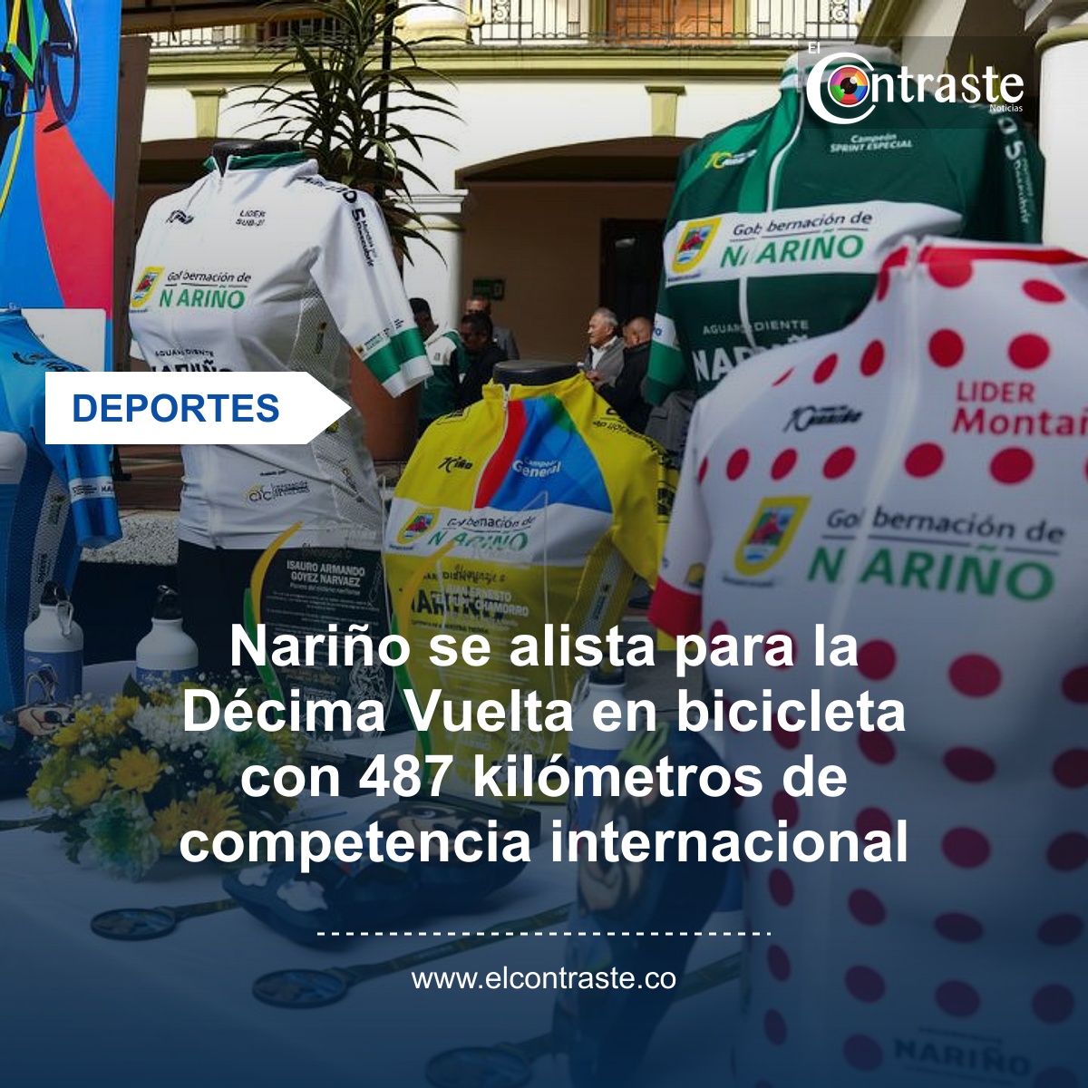 Nariño se alista para la Décima Vuelta en bicicleta con 487 kilómetros de competencia internacional