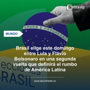 Brasil elige este domingo entre Lula y Flávio Bolsonaro en una segunda vuelta que definirá el rumbo de América Latina